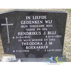 Grafstenen kerkhof Herwen Coll. HKR (60) H.J.Blij & Th. J. M. Boerakker